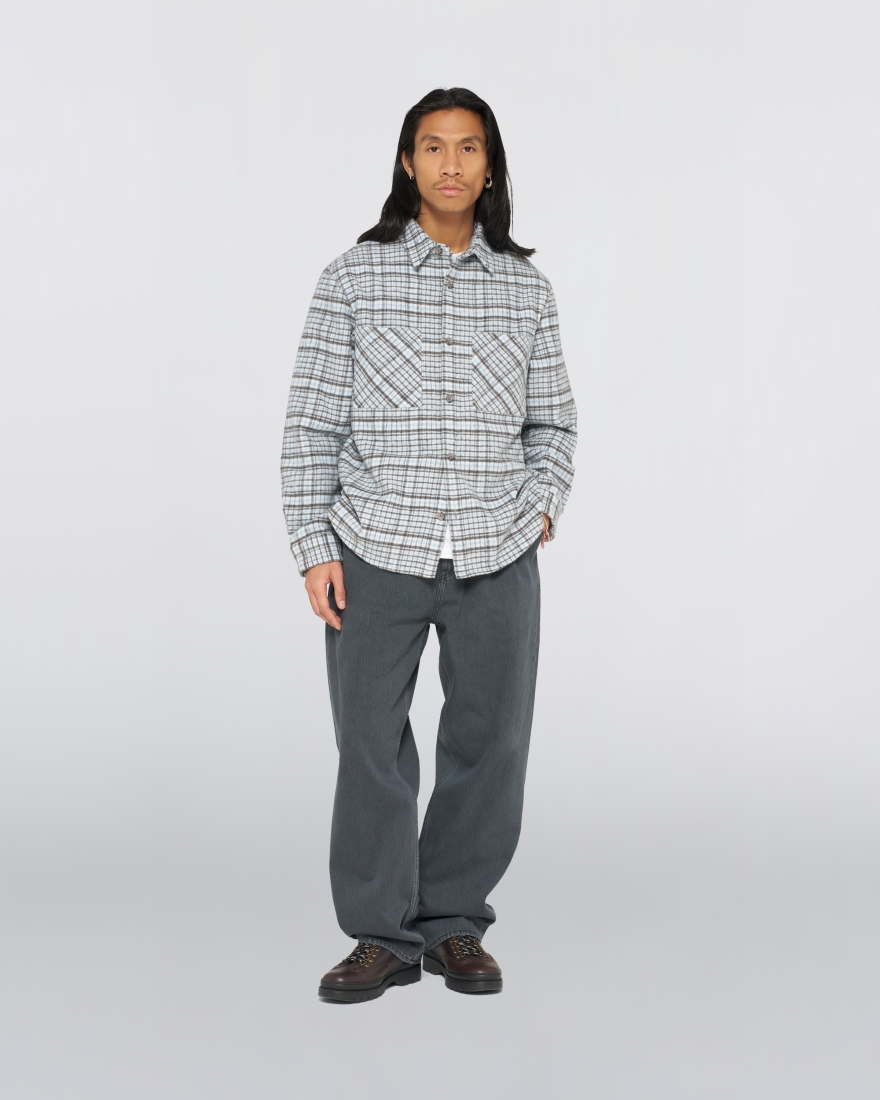EDWIN Julius Shirt LS Blue / Grey