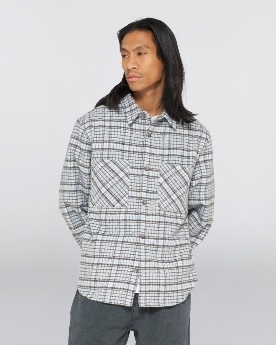 EDWIN Julius Shirt LS Blue / Grey