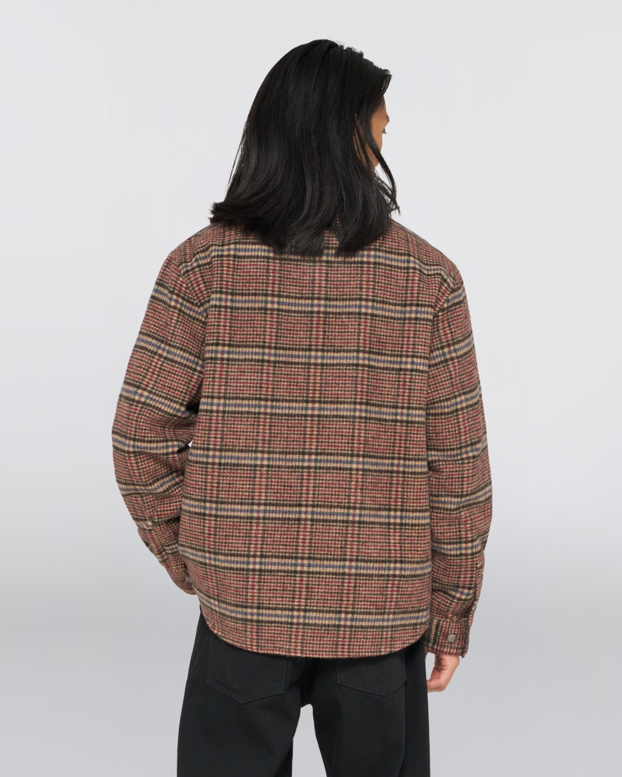 EDWIN Julius Shirt LS Burgundy / Blue