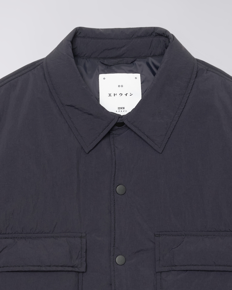 EDWIN Nest Padded Overshirt LS Dark Navy