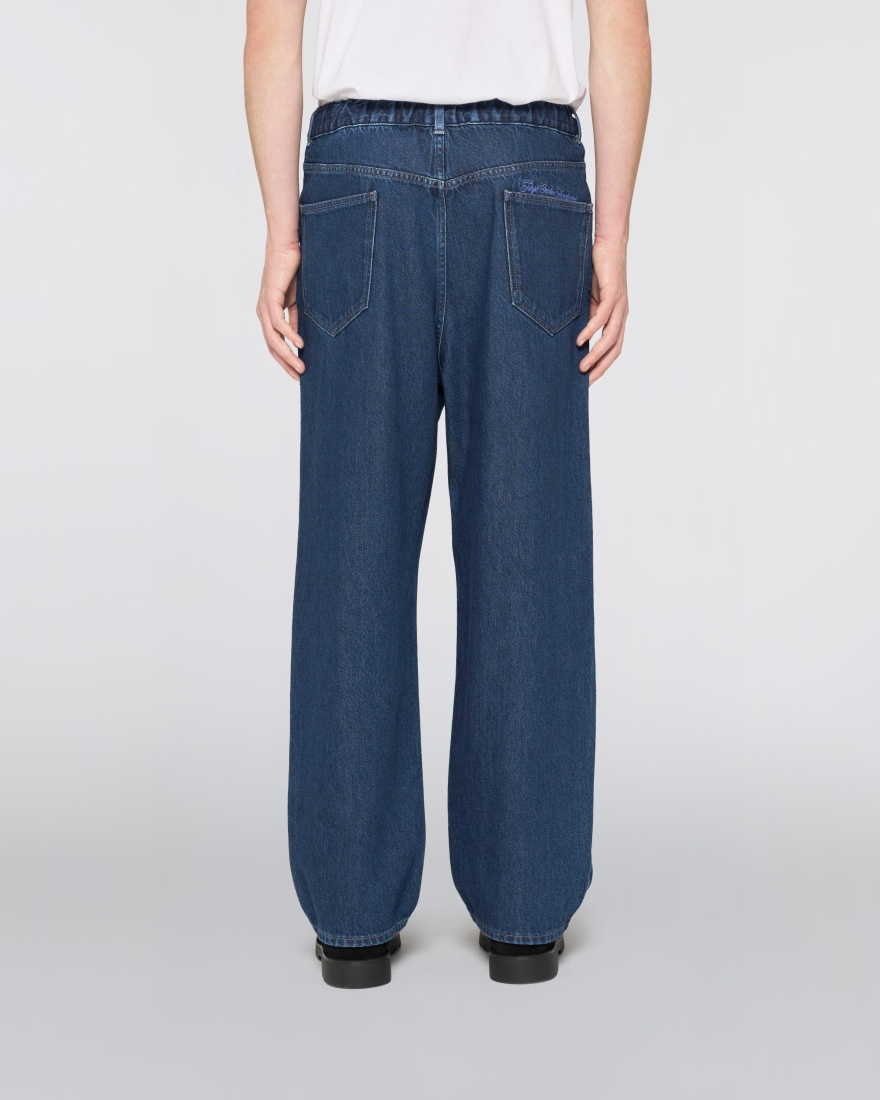 EDWIN Elasticated Pleated Pant Blue