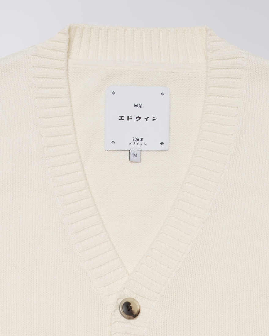 EDWIN Hibiki Cardigan Off White