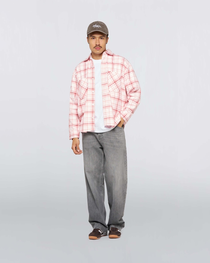 EDWIN Ace Shirt LS Light Pink