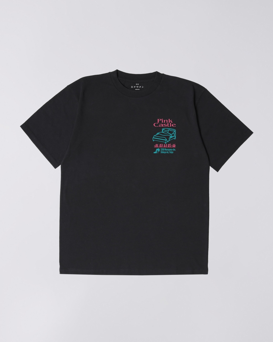 EDWIN Pink Castle T-Shirt Black