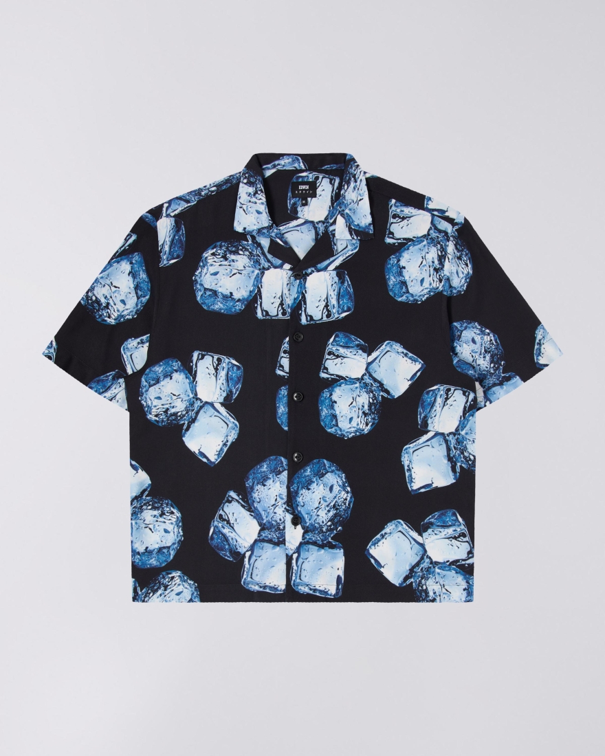 EDWIN Ice Cube Shirt SS Blue