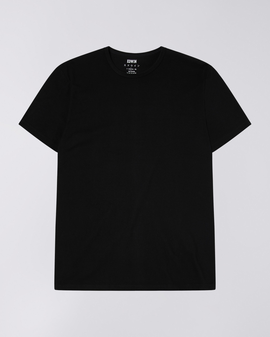 EDWIN Double Pack T-Shirt Black