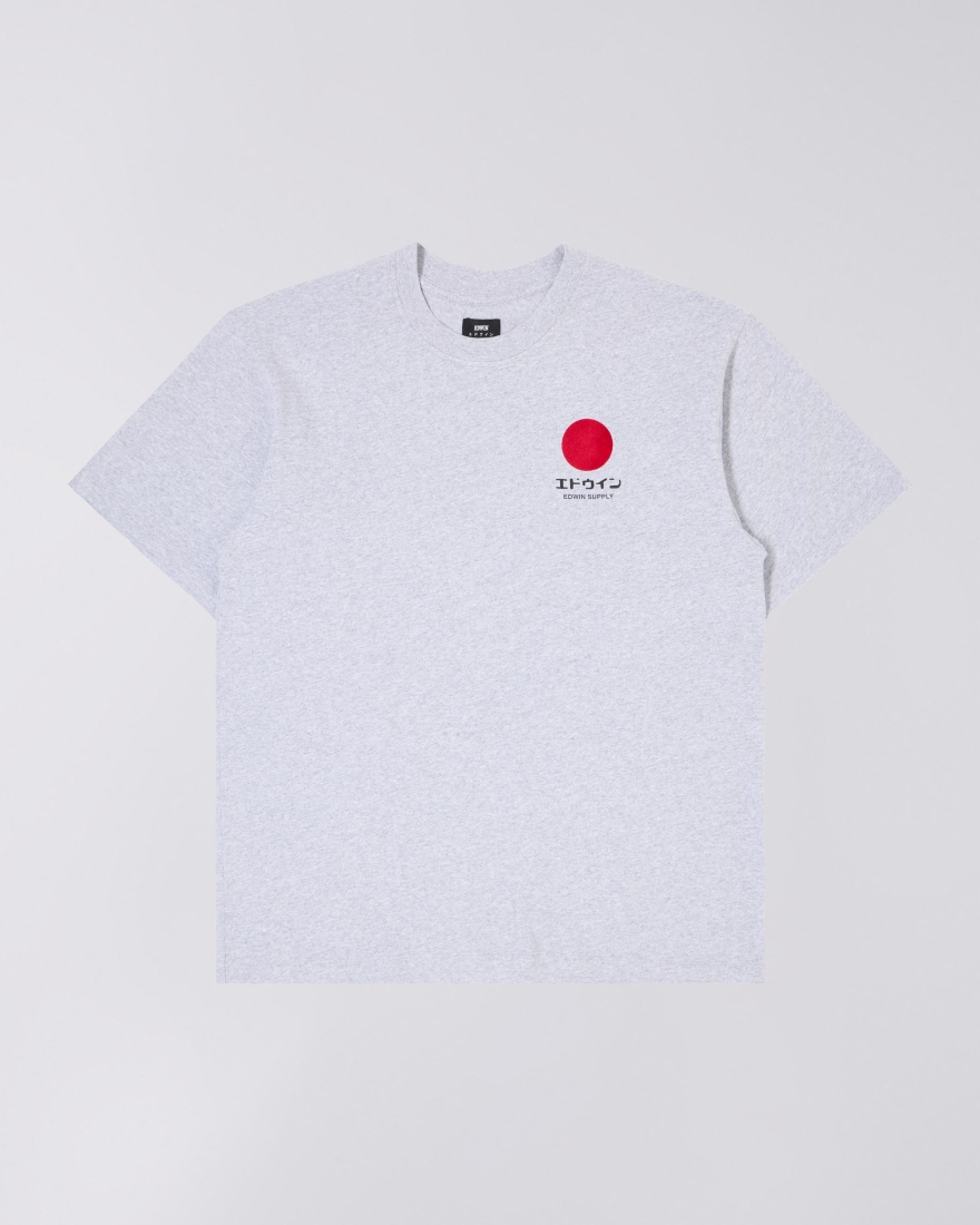 EDWIN Japanese Sun Supply T-Shirt Grey Marl