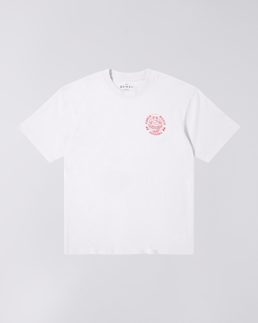 EDWIN Edwin Music Channel T-Shirt White / Red