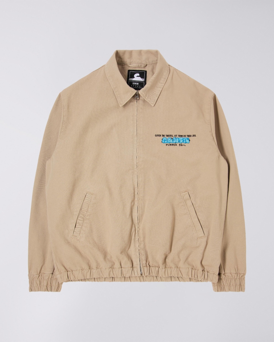 EDWIN Volume Zip Jacket Lined White Pepper