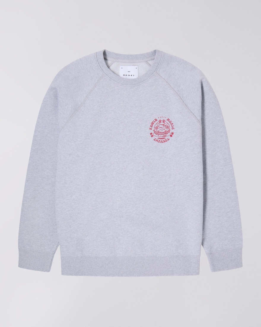 EDWIN Edwin Music Channel Sweat Grey Marl