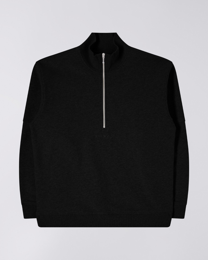 EDWIN Koji Half Zip Sweat Black