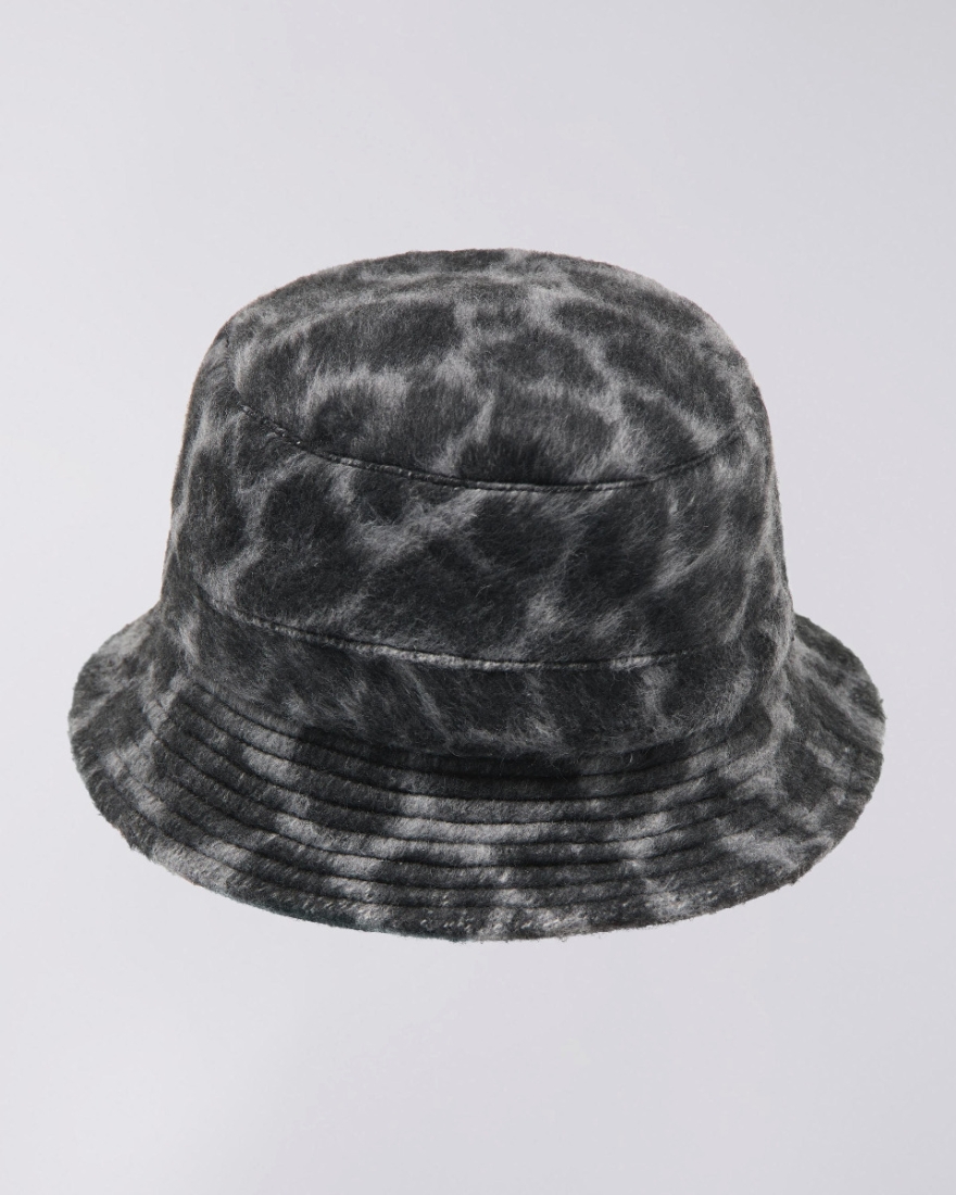 EDWIN Bucket Hat Lined Black / White Leopard