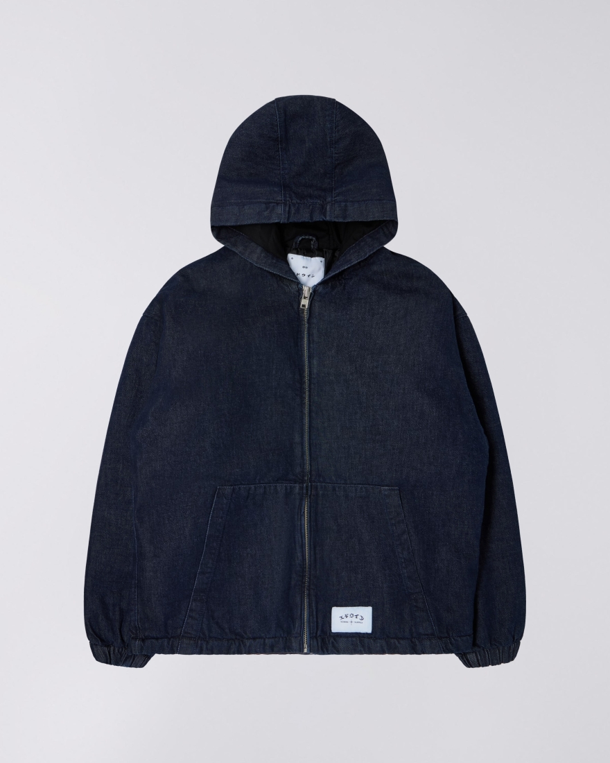 EDWIN Daimon Hooded Jacket Lined Blue
