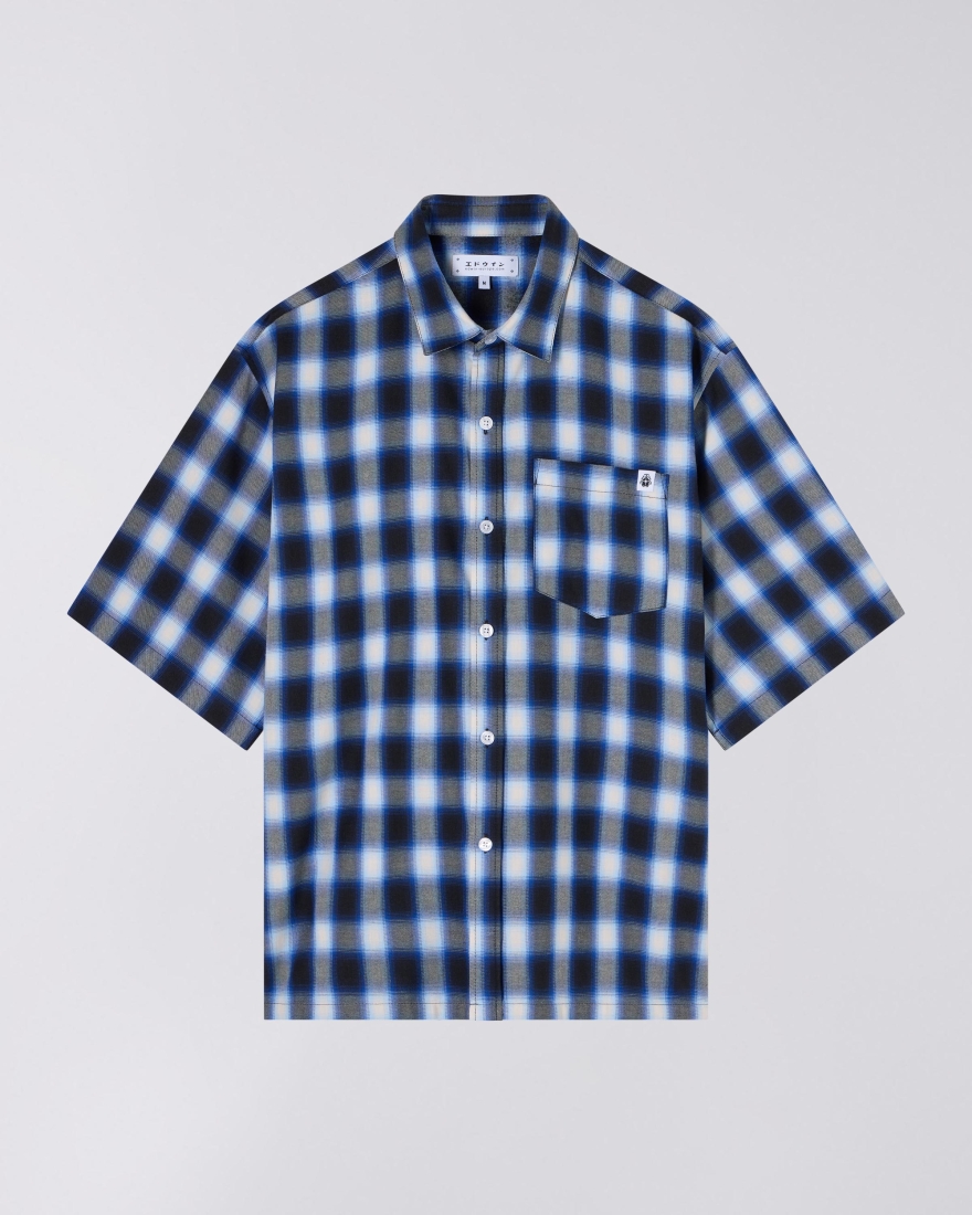 EDWIN Millbury Shirt SS Blue / Black