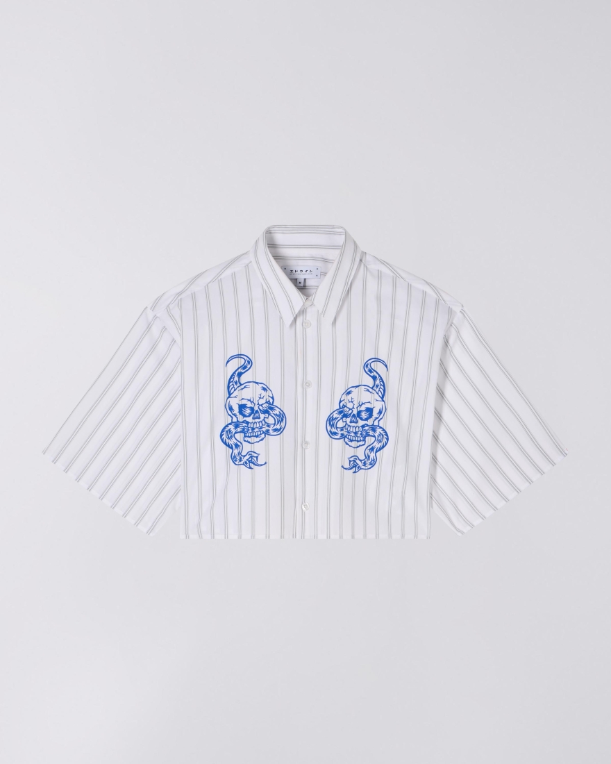 EDWIN W' Alix Shirt SS Grey / White