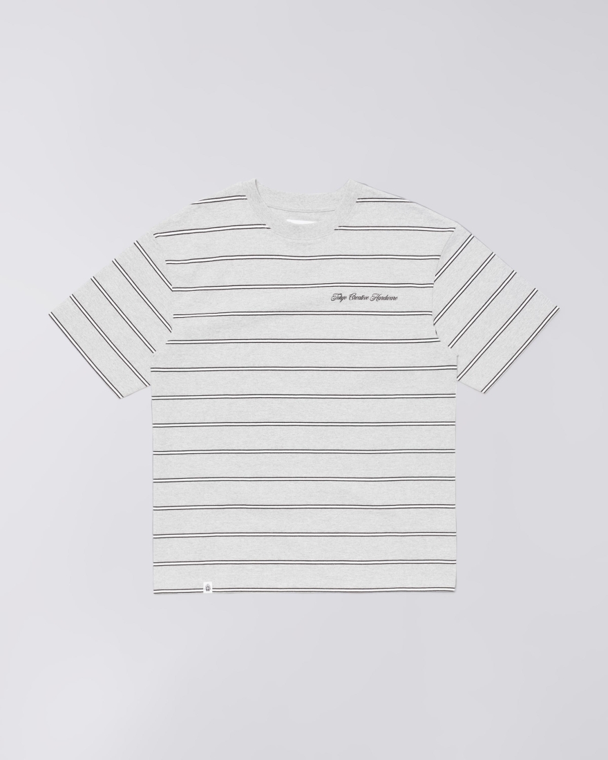 EDWIN Bolton T-Shirt Grey Marl / White