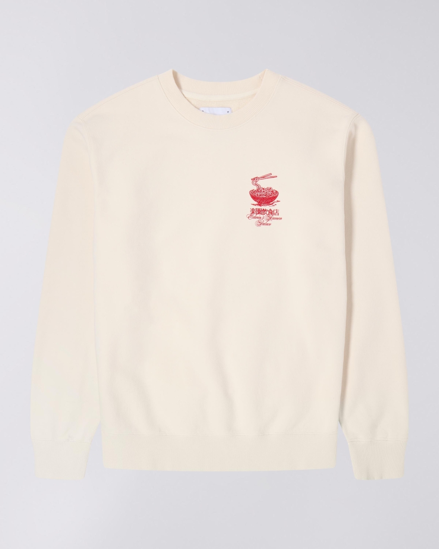 EDWIN Ramen Palace Sweat Whisper White