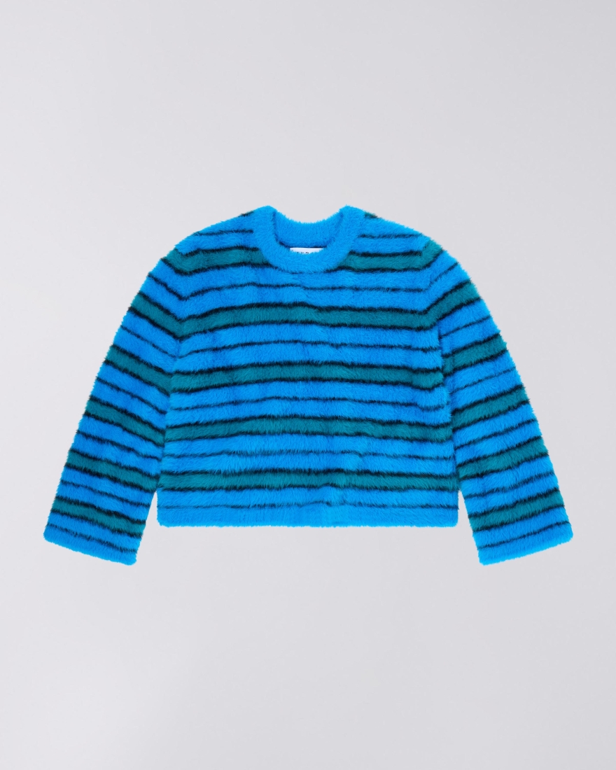 EDWIN W' Gill Striped Sweater Blue / Aqua / Black