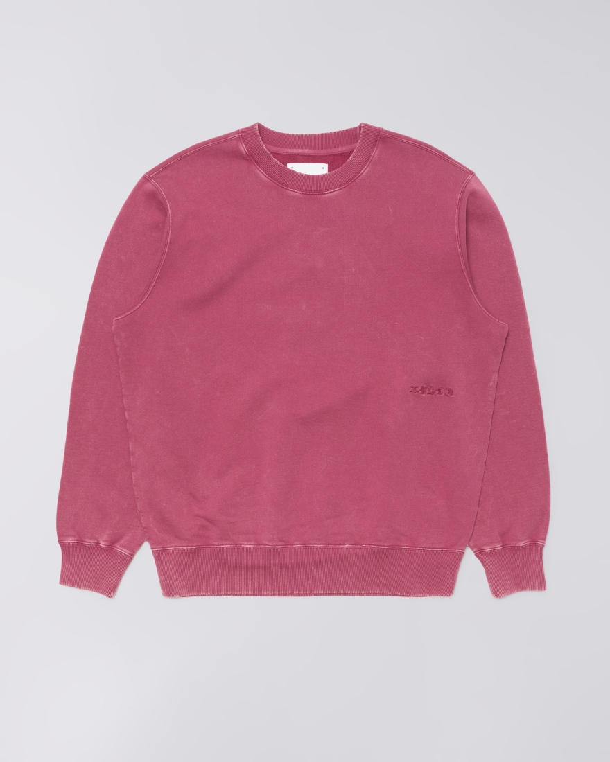 EDWIN Axiom Crew Sweat Red Plum