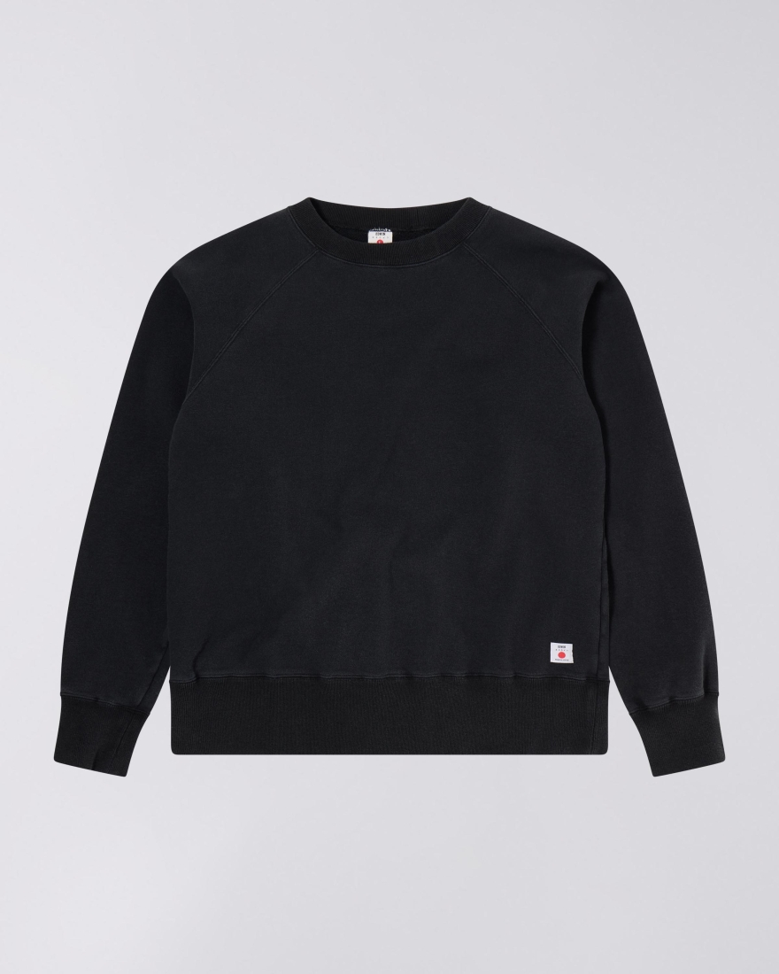 EDWIN Raglan Sleeve Crew Black