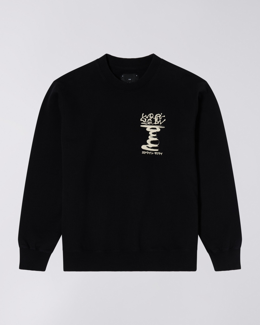 EDWIN Embrace Imperfection Sweat Black