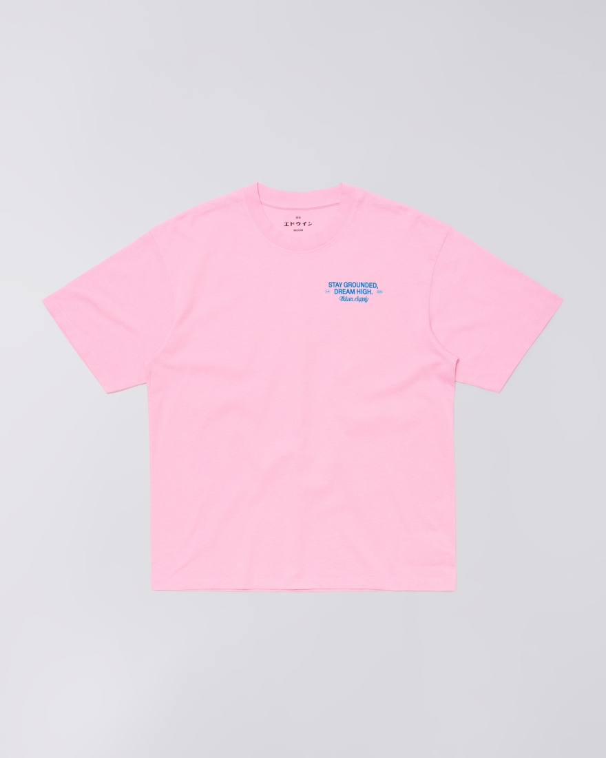 EDWIN Laid-Back League T-Shirt Begonia Pink