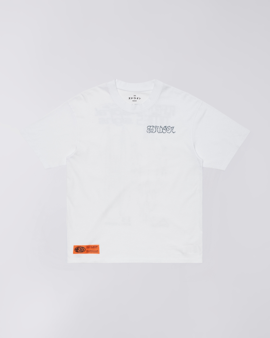 EDWIN Spiral Sighs T-Shirt White