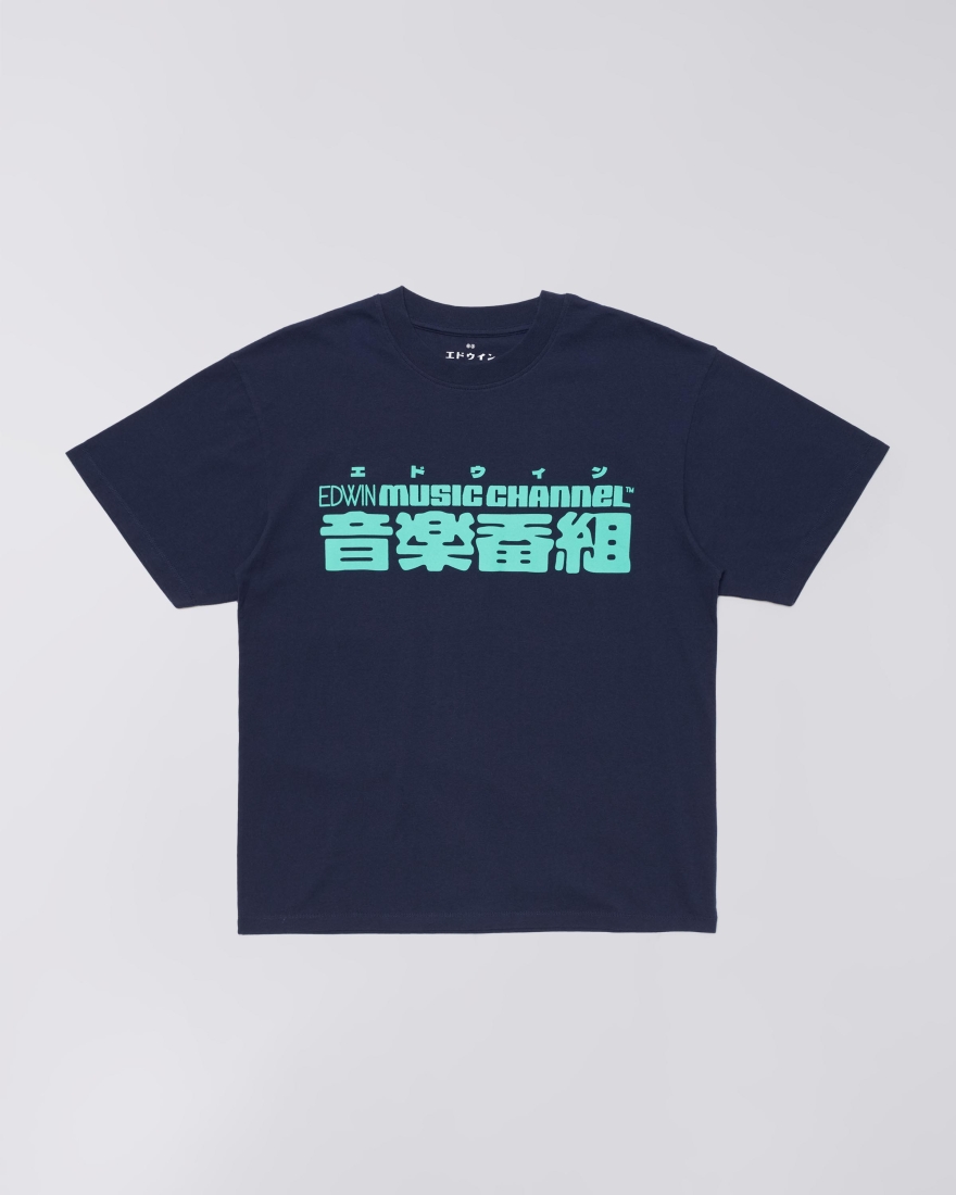EDWIN Ongaku T-Shirt Maritime Blue