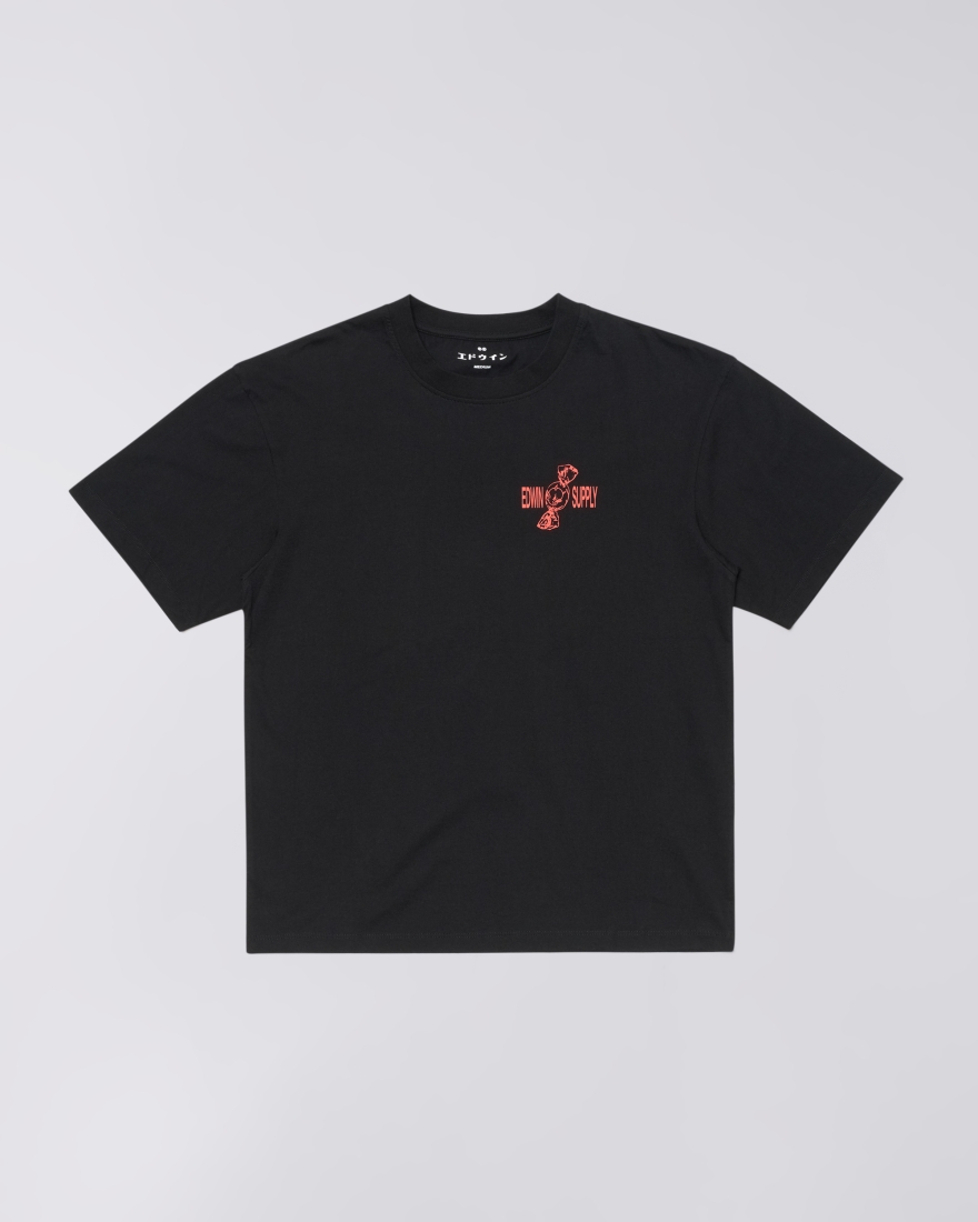 EDWIN Sorry Tokyo T-Shirt Black