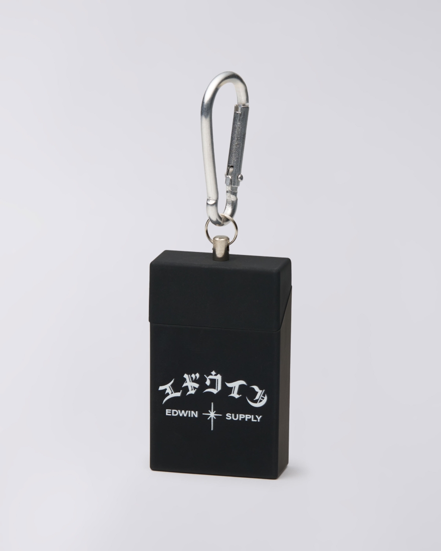 EDWIN Portable Ashtray Keyring Black