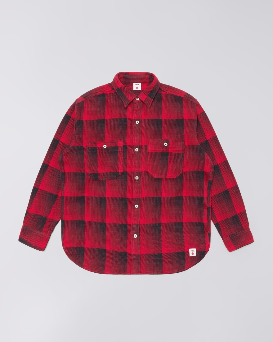 EDWIN Work Shirt Red