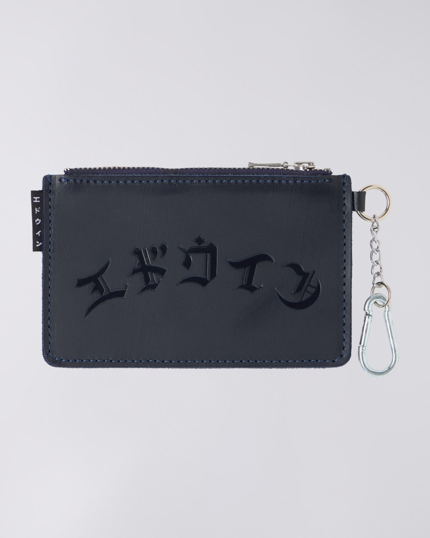 EDWIN Pouch Leather Navy