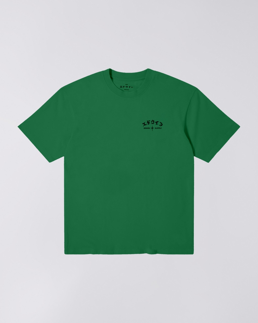 EDWIN High Life Low Levels Chest T-Shirt Mint Green