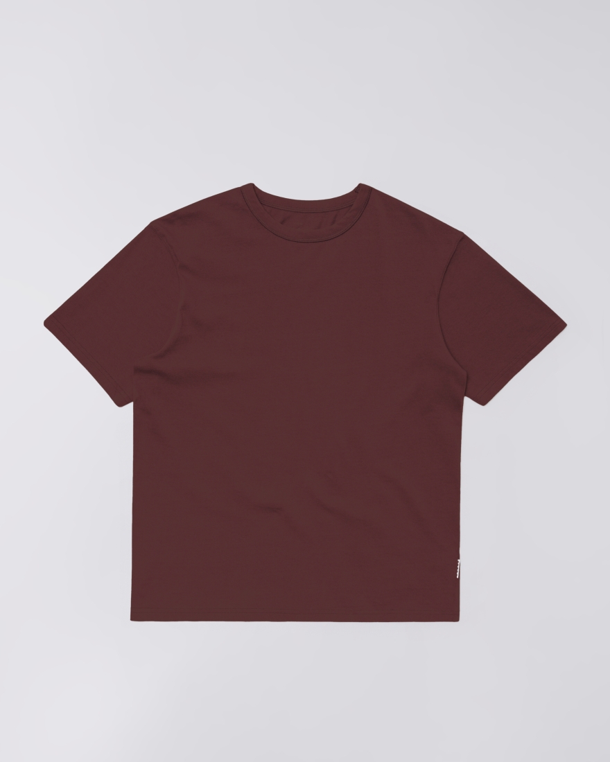EDWIN Regular Basic T-Shirt Rum Raisin