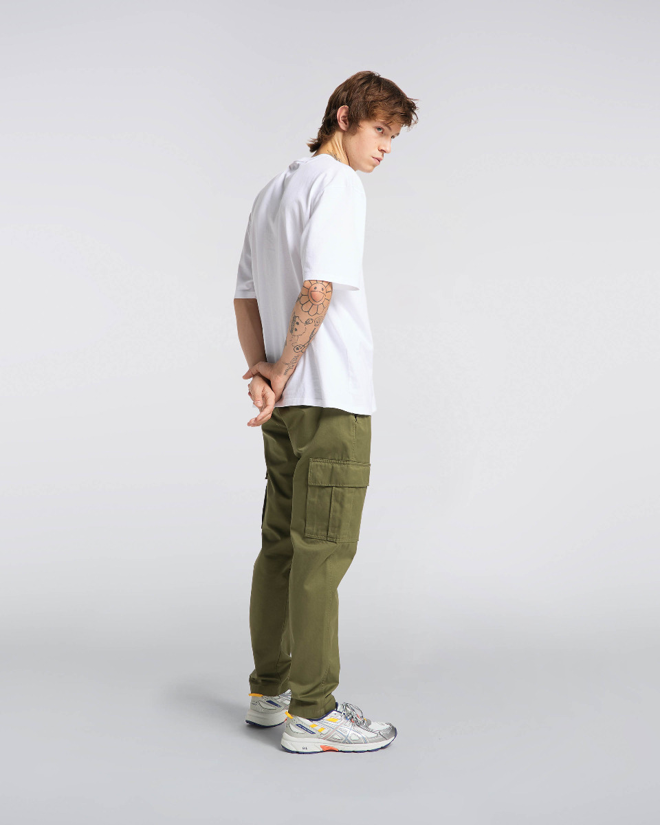 green combat jeans