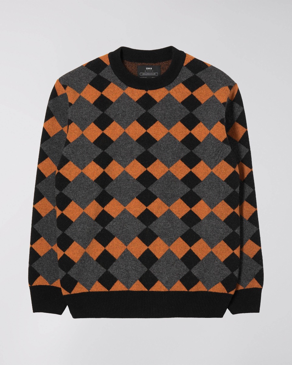 Lozenge Crew Sweater