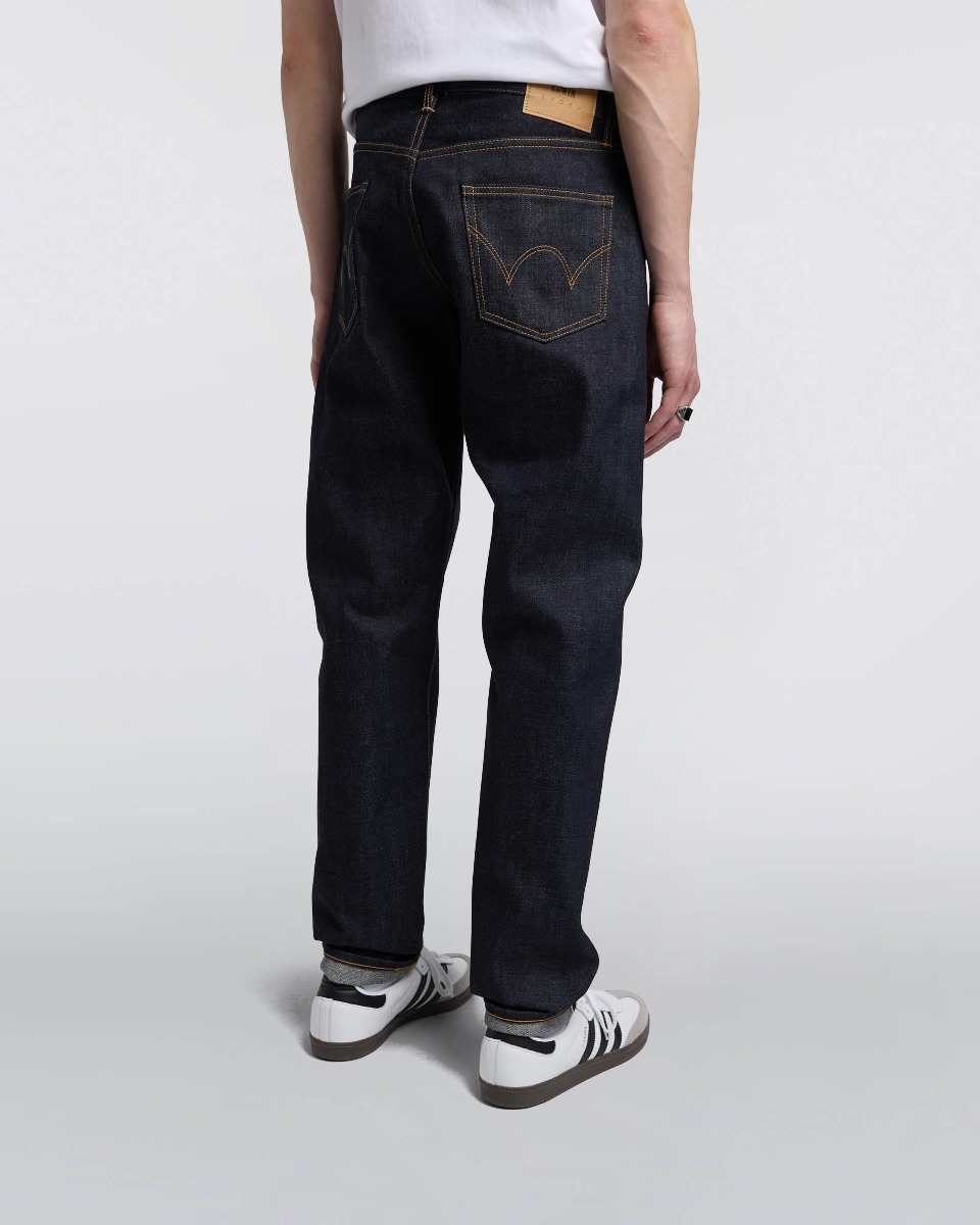 EDWIN Regular Tapered Jeans - Kurabo Recycle Denim Red Selvage - Blue ...