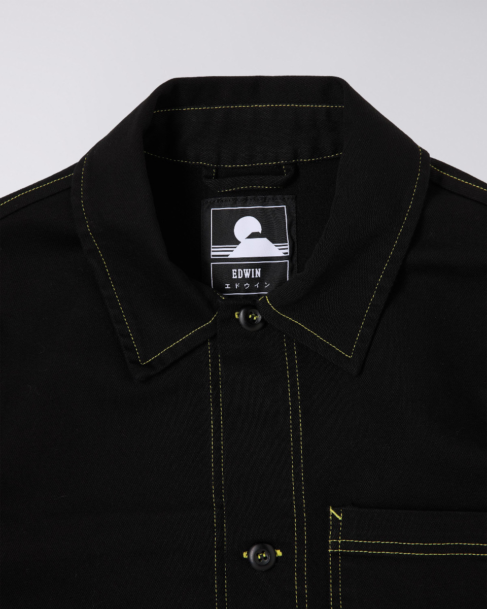 EDWIN Unity Work Jacket - Black - Rinsed