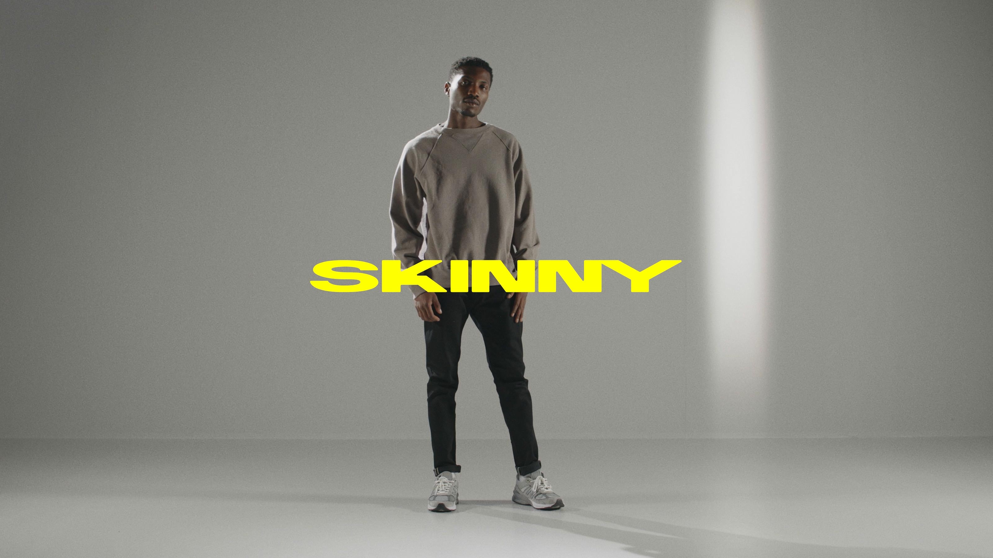 EDWIN Skinny Jeans - Kaihara Black x Black Stretch Denim - Black 