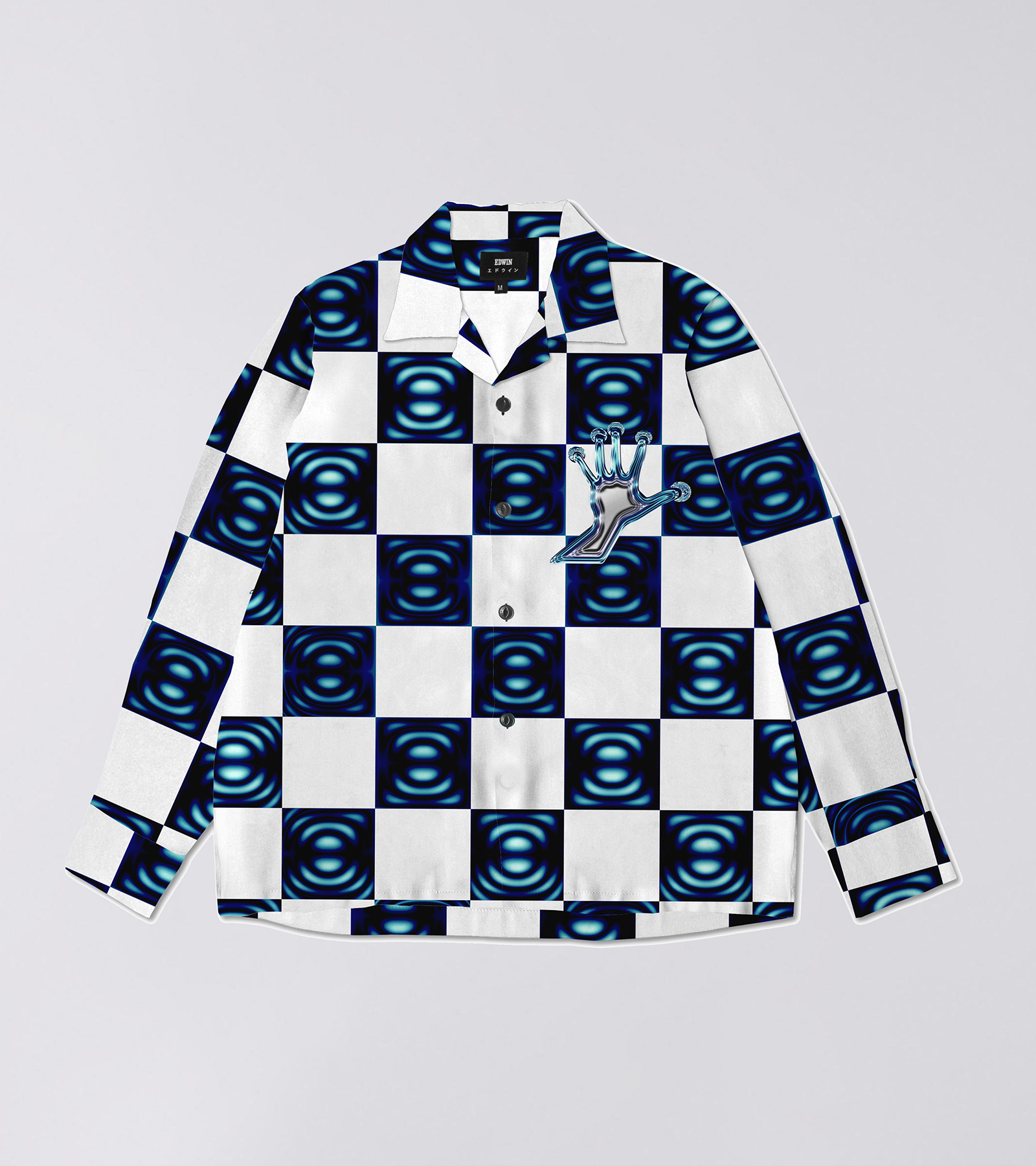 EDWIN Spring Summer 2024 worlds of tomorrow digital check shirt LS