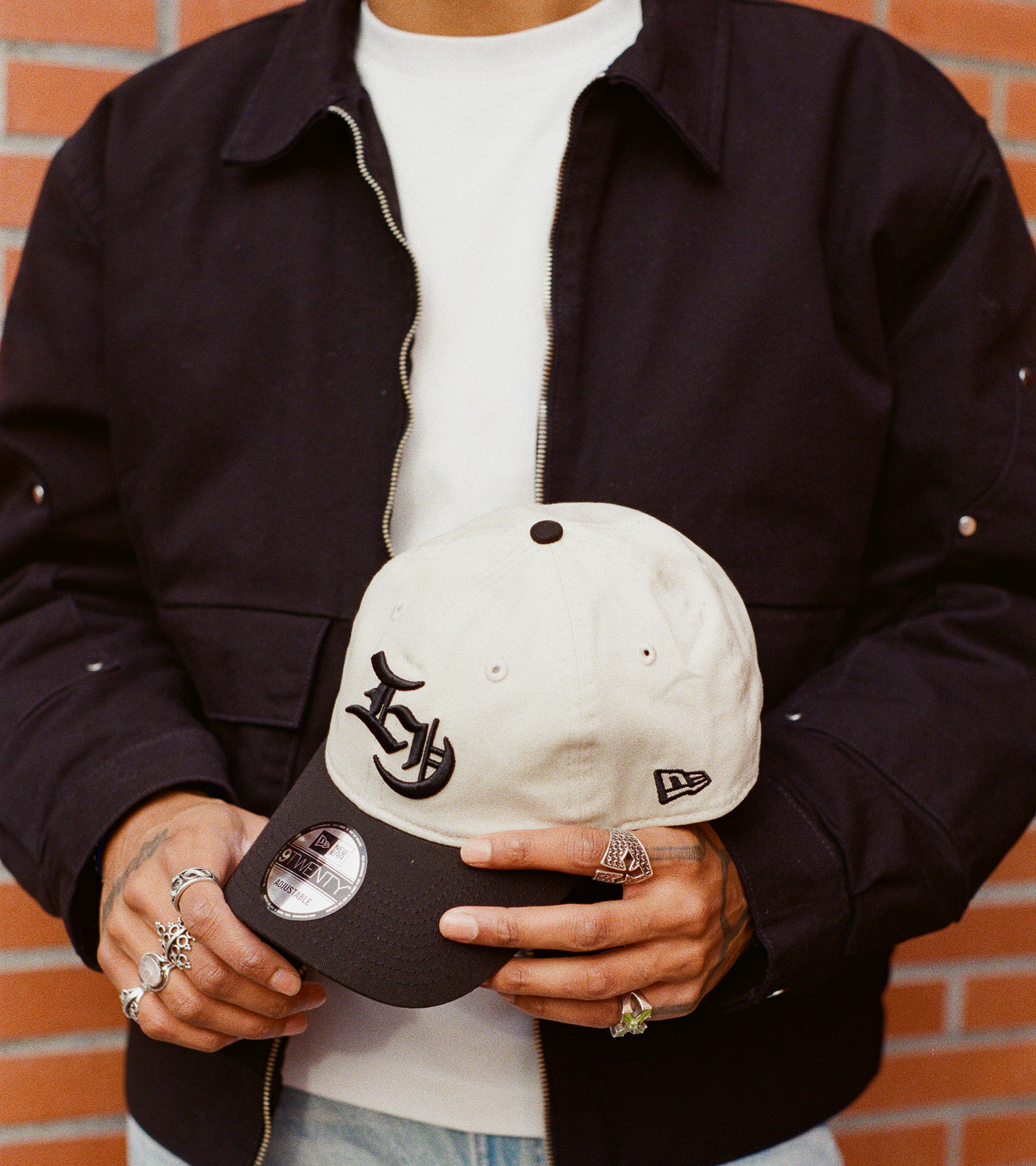 EDWIN Spring Summer 2024 New Era Cap Collaboration Red White Katakana Logo 