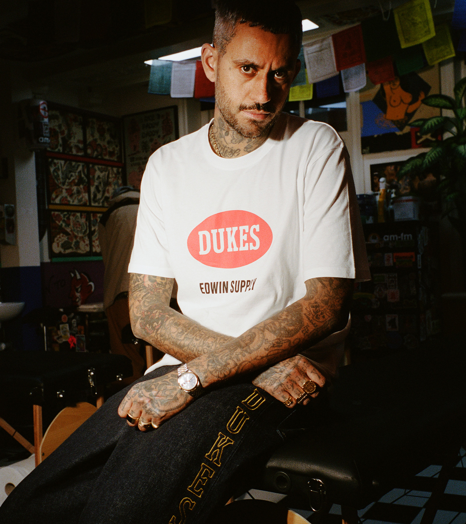 EDWIN AUTUMN WINTER 2025 editorial dukes cupboard wide pant made in japan denim