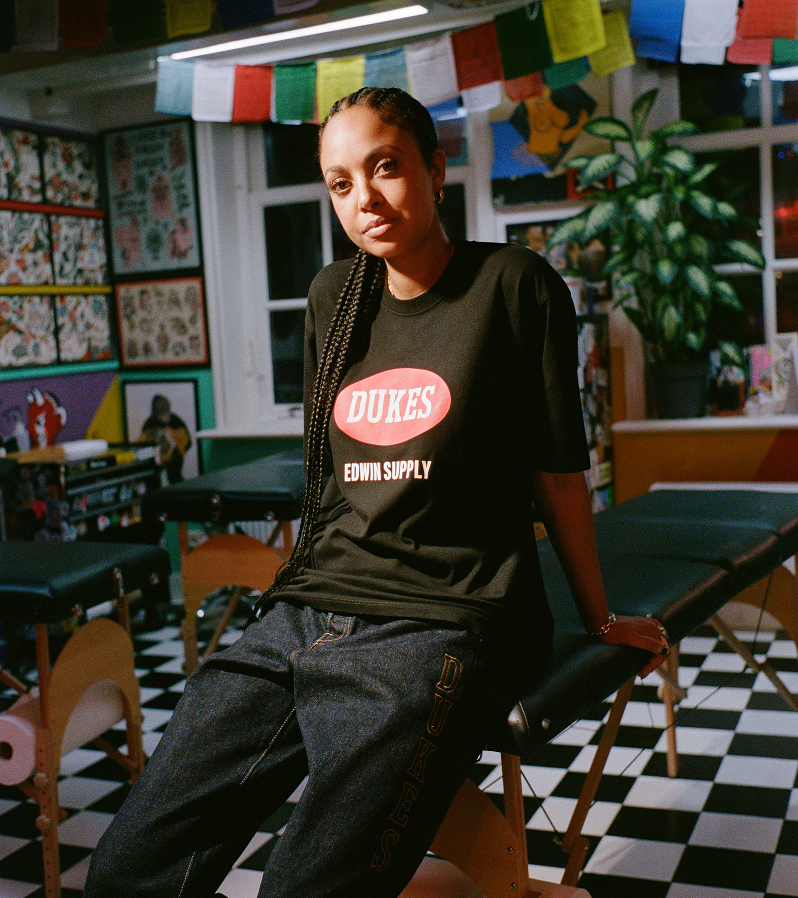 EDWIN AUTUMN WINTER 2025 editorial dukes cupboard wide pant made in japan denim