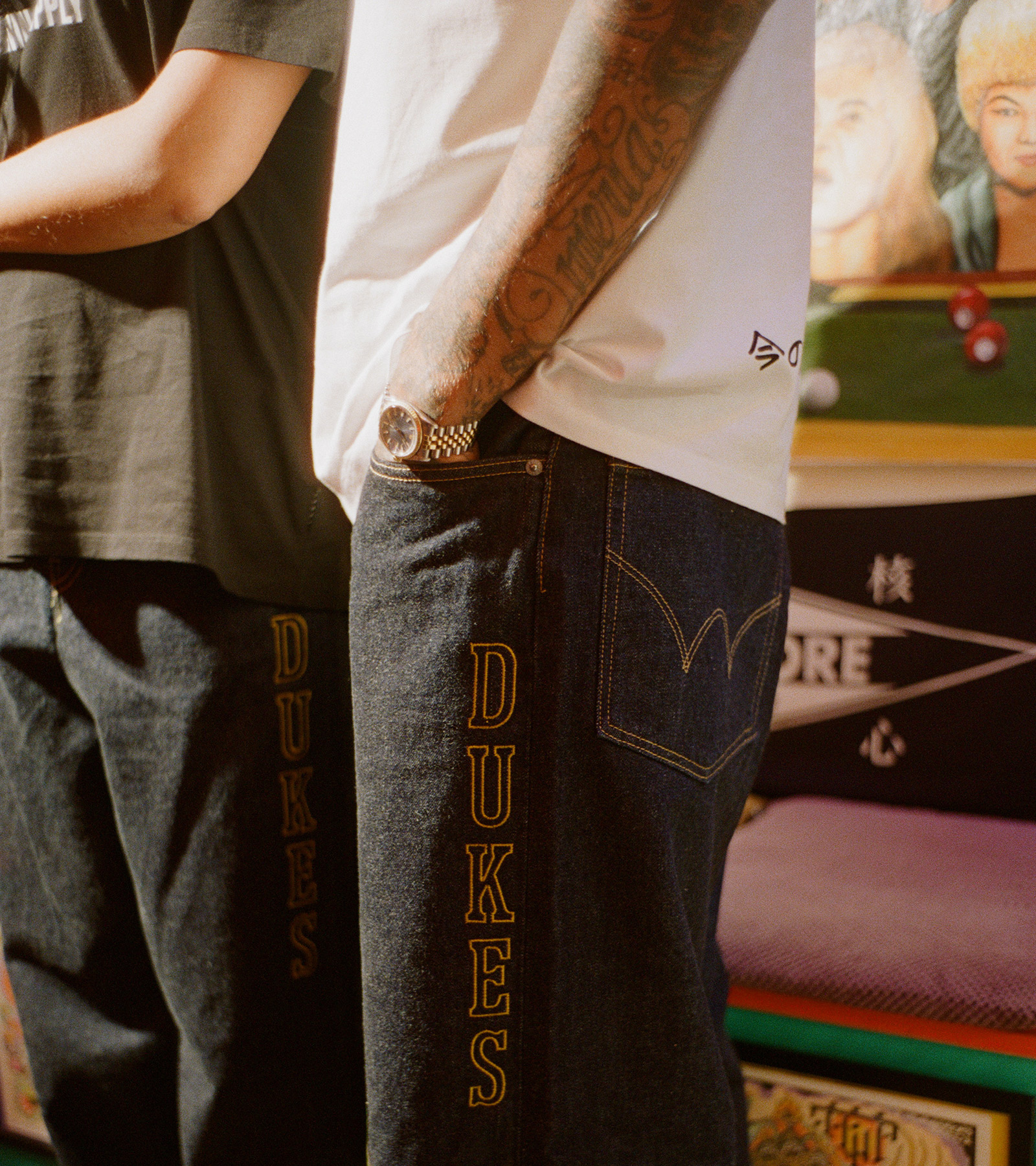 EDWIN AUTUMN WINTER 2025 editorial dukes cupboard wide pant made in japan denim