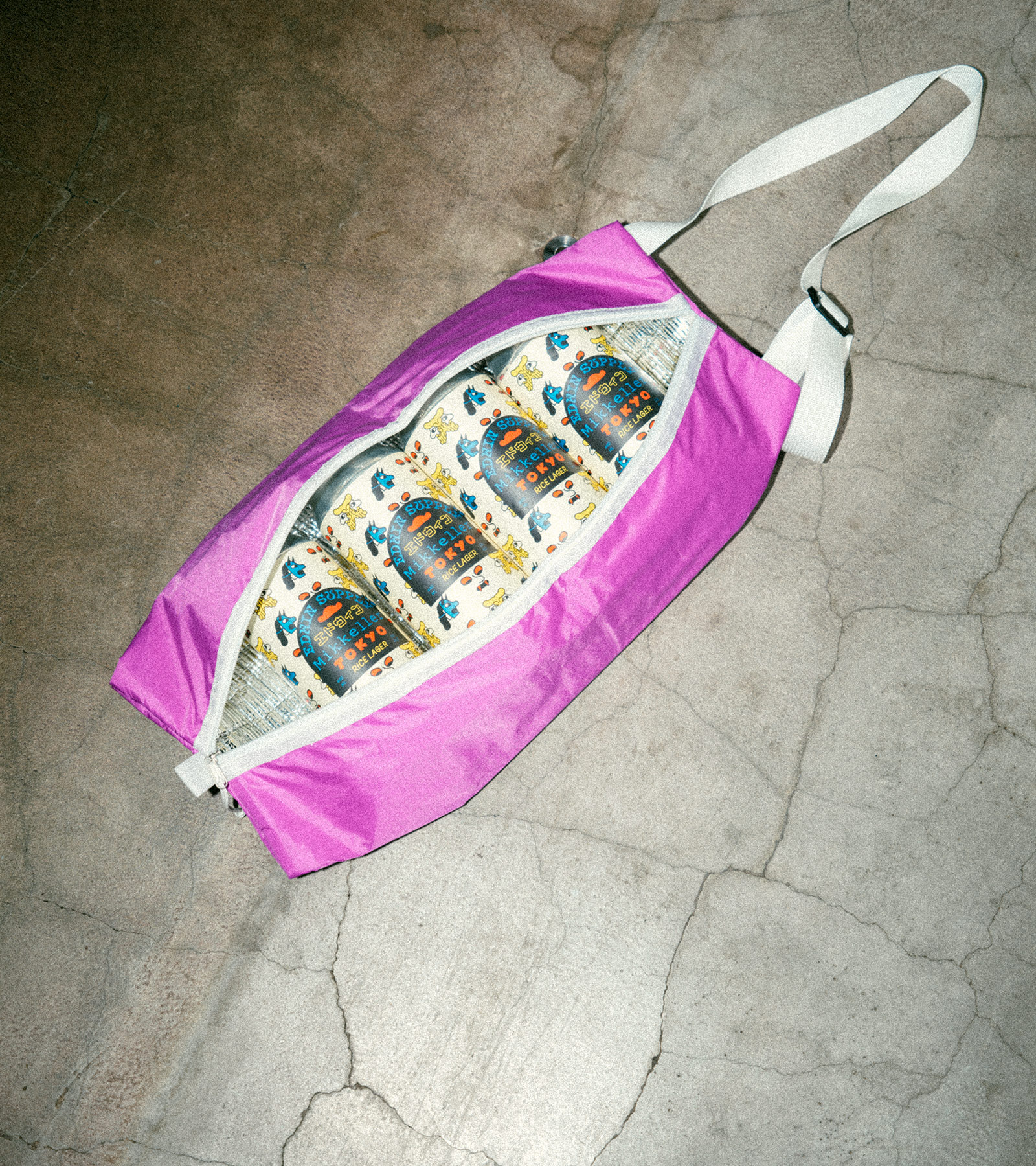 EDWIN Beer Cooler Bag Purple Mikkeller Spring Summer 2024 Editorial
