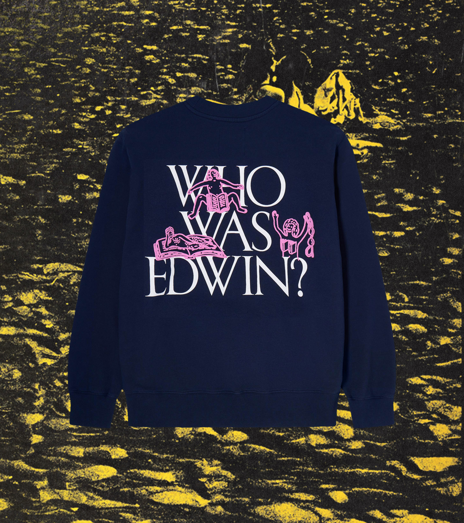 EDWIN Readers Club - Spring - Summer 2025 - Editorial - Collection - Who Was EDWIN Sweat Navy